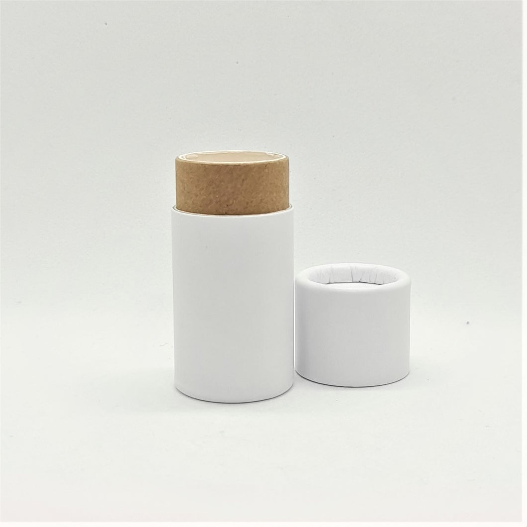 8mL Matte White Lip Balm Tube